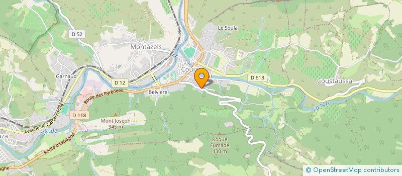 localisation de l'entreprise MONSIEUR GERARD DARDE à COUIZA