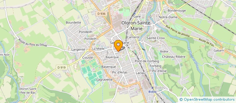 localisation de l'entreprise MONSIEUR GERARD DARRACQ  OLORON-SAINTE-MARIE