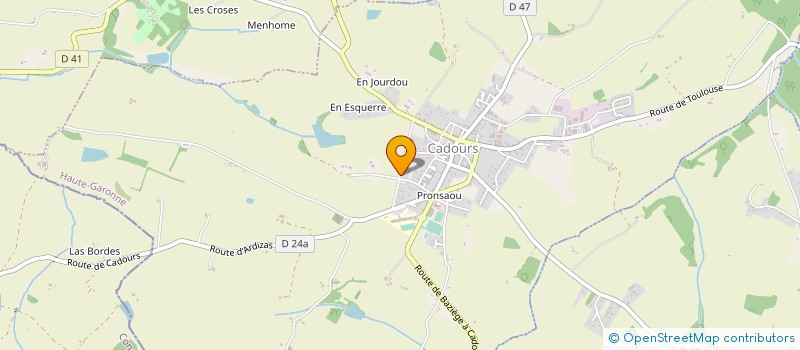 localisation de l'entreprise MONSIEUR GERARD DAURAT à CADOURS
