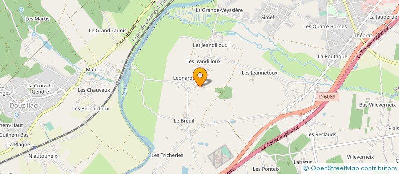 localisation de l'entreprise MONSIEUR GERARD DAURIAC à NEUVIC