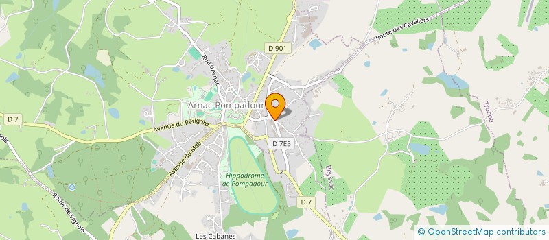 localisation de l'entreprise MONSIEUR GERARD DAVID à ARNAC-POMPADOUR