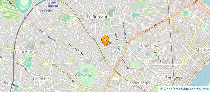 localisation de l'entreprise MONSIEUR GERARD DE GUITAUT à LE BOUSCAT