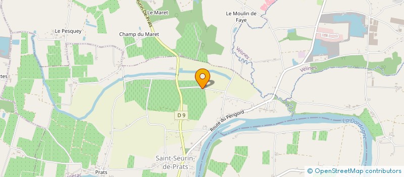 localisation de l'entreprise MONSIEUR GERARD DE MIRAS  ST-MICHEL-MONTAIGNE