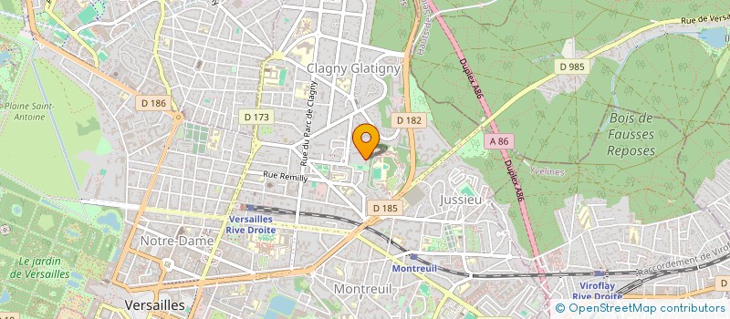 localisation de l'entreprise MONSIEUR GERARD DE WASCH à VERSAILLES