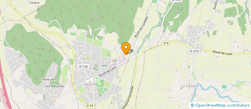 localisation de l'entreprise MONSIEUR GERARD DEANTONI  SAUZET