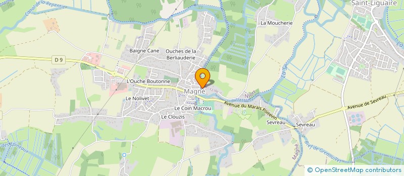 localisation de l'entreprise MONSIEUR GERARD DEBORDE  MAGNE