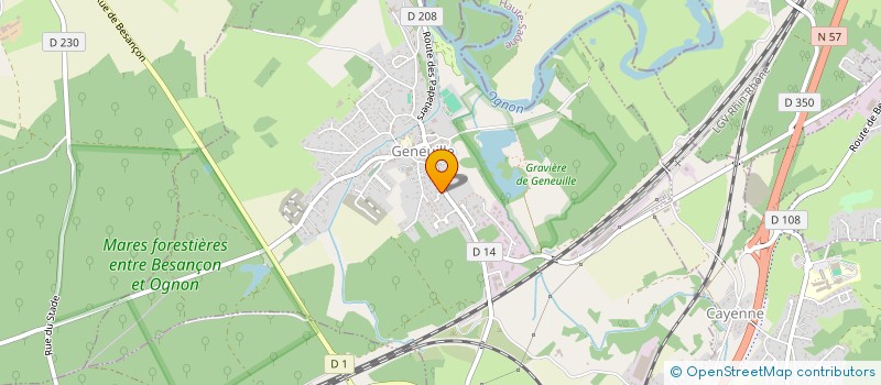 localisation de l'entreprise MONSIEUR GERARD DEBRIE  GENEUILLE