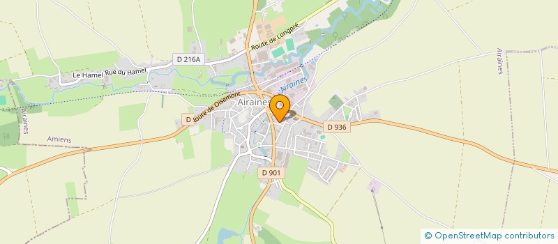 localisation de l'entreprise MONSIEUR GERARD DEBURE  AIRAINES