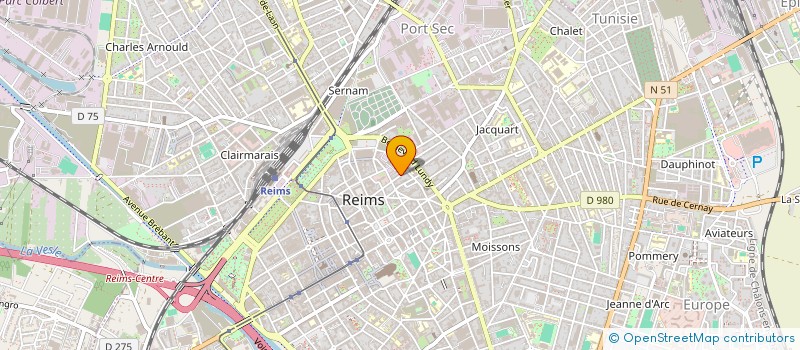 localisation de l'entreprise MONSIEUR GERARD DECELLE  REIMS