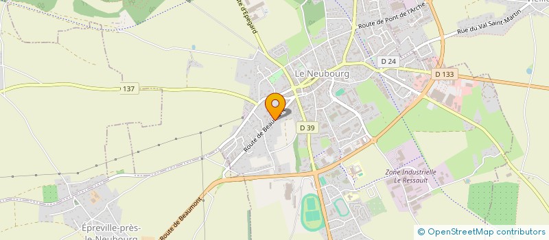 localisation de l'entreprise MONSIEUR GERARD DECOENE  LE NEUBOURG