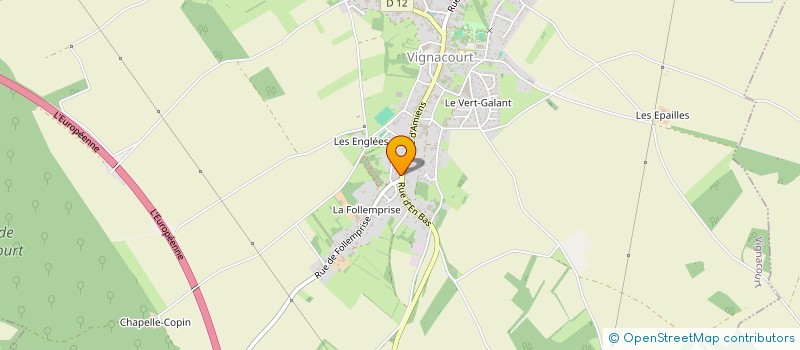 localisation de l'entreprise MONSIEUR GERARD DECOURCELLE  VIGNACOURT
