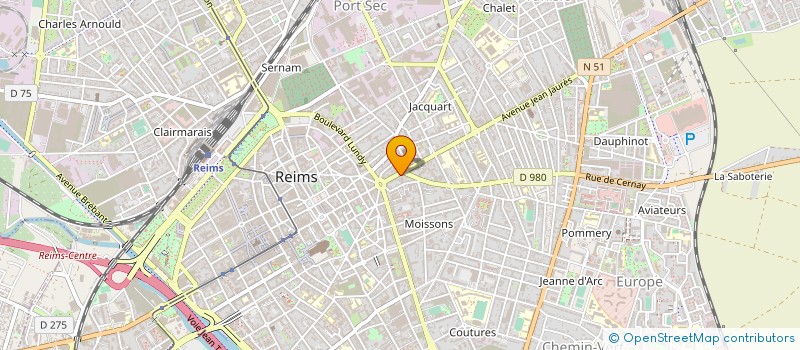 localisation de l'entreprise MONSIEUR GERARD DEFFEIN  REIMS