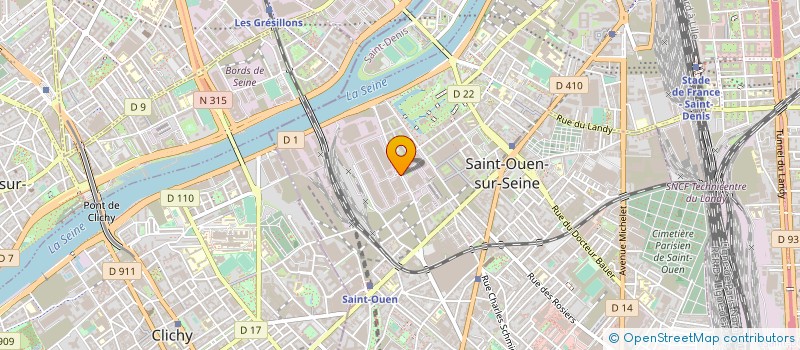 localisation de l'entreprise MONSIEUR GERARD DEFRESNE à SAINT-OUEN-SUR-SEINE