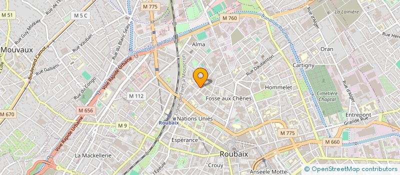 localisation de l'entreprise MONSIEUR GERARD DEGUINES  ROUBAIX