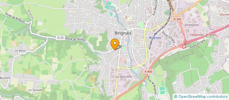 localisation de l'entreprise MONSIEUR GERARD DEL MORAL à BRIGNAIS