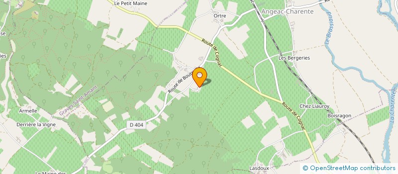 localisation de l'entreprise MONSIEUR GERARD DELAVALLADE à ANGEAC-CHARENTE
