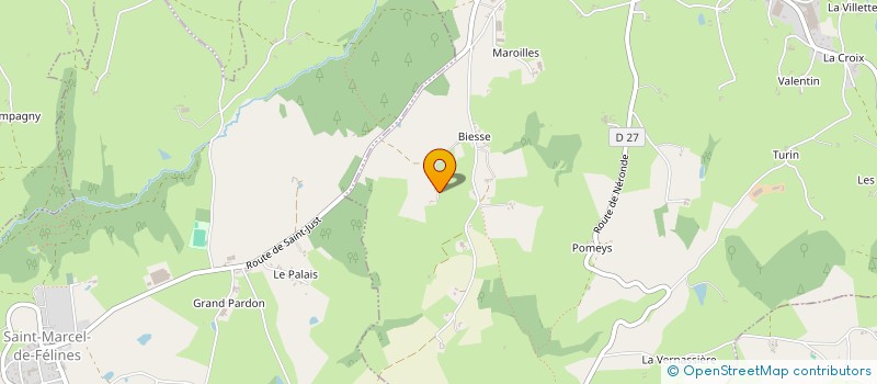 localisation de l'entreprise MONSIEUR GERARD DELAYE  SAINT-JUST-LA-PENDUE