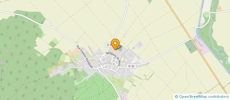 localisation de l'entreprise MONSIEUR GERARD DELIGNY  CORMICY