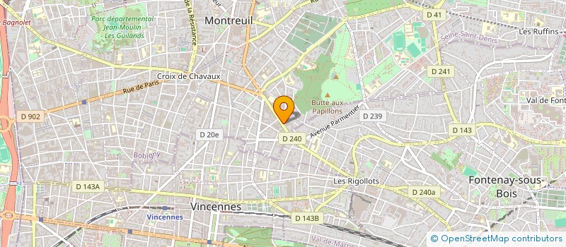 localisation de l'entreprise MONSIEUR GERARD DELL ANDREA à MONTREUIL