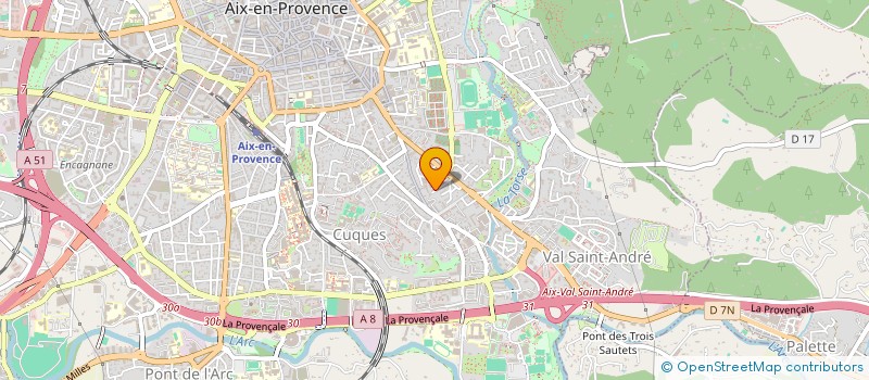 localisation de l'entreprise MONSIEUR GERARD DELORME à AIX-EN-PROVENCE