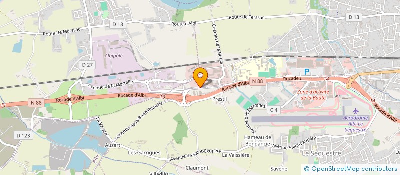 localisation de l'entreprise MONSIEUR GERARD DELPI à ALBI