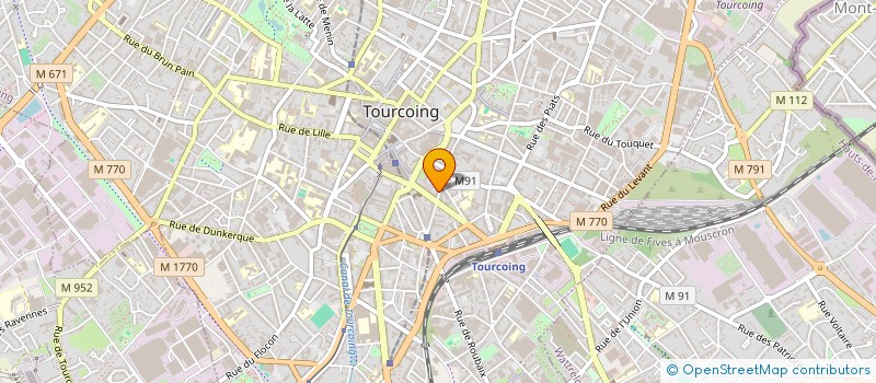 localisation de l'entreprise MONSIEUR GERARD DELPORTE  TOURCOING