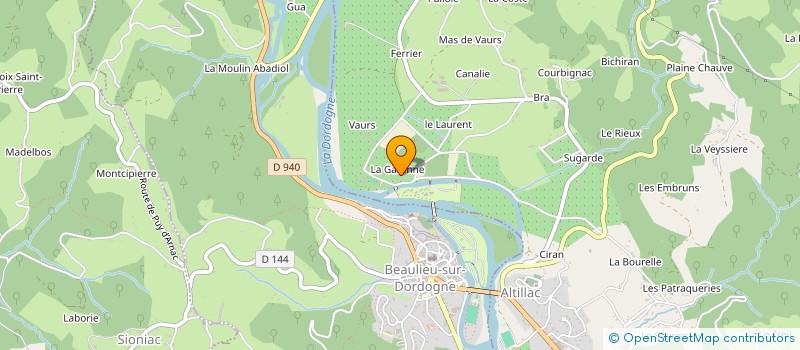 localisation de l'entreprise MONSIEUR GERARD DELVERT  ALTILLAC