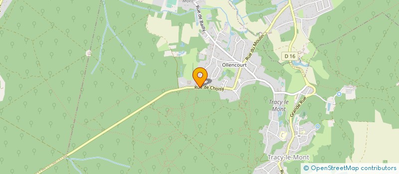 localisation de l'entreprise MONSIEUR GERARD DEMANET  TRACY-LE-MONT