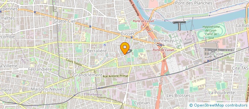 localisation de l'entreprise MONSIEUR GERARD DENEUVIS  VILLEURBANNE