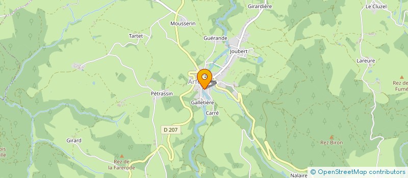 localisation de l'entreprise MONSIEUR GERARD DEPALLE  ARFEUILLES