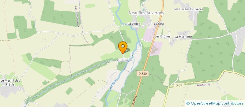 localisation de l'entreprise MONSIEUR GERARD DEQUIDT  NEAUFLES AUVERGNY