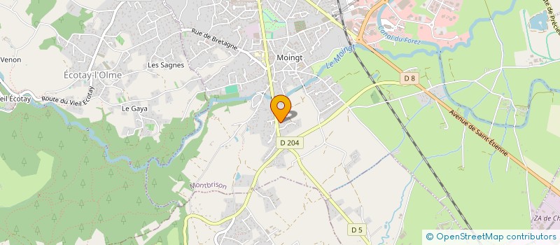 localisation de l'entreprise MONSIEUR GERARD DERORY  MONTBRISON