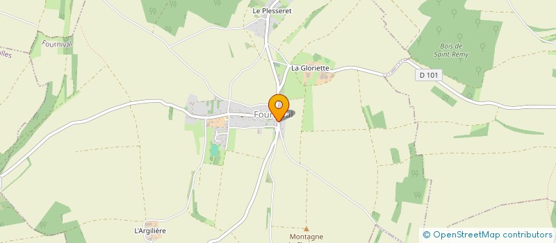 localisation de l'entreprise MONSIEUR GERARD DESANDERE  FOURNIVAL