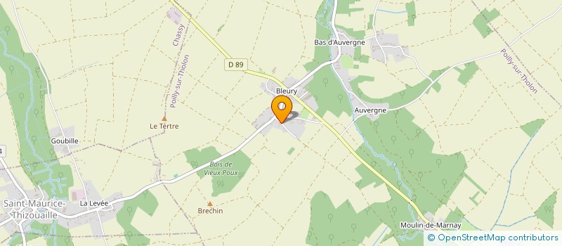 localisation de l'entreprise MONSIEUR GERARD DESCHAMPS  POILLY-SUR-THOLON