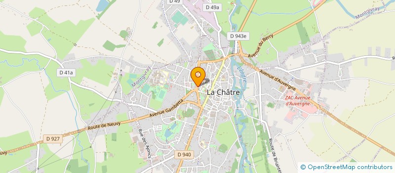 localisation de l'entreprise MONSIEUR GERARD DESCHAMPS à LA CHATRE