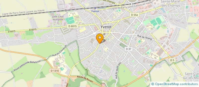 localisation de l'entreprise MONSIEUR GERARD DESHAYES  YVETOT