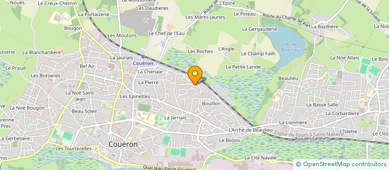 localisation de l'entreprise MONSIEUR GERARD DESNE à COUERON