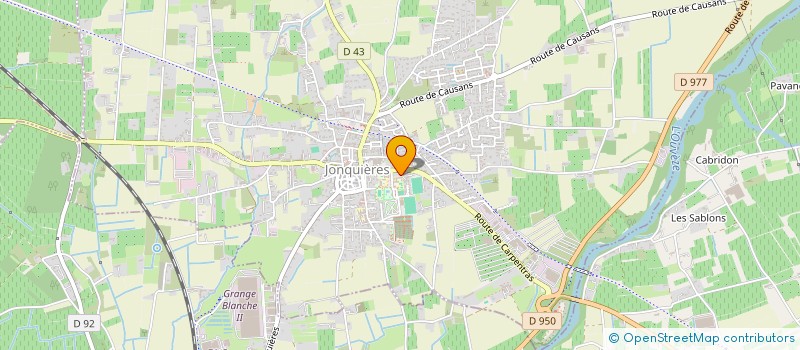 localisation de l'entreprise MONSIEUR GERARD DETHES  JONQUIERES