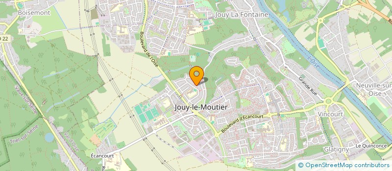 localisation de l'entreprise MONSIEUR GERARD DETILLEUX à JOUY-LE-MOUTIER