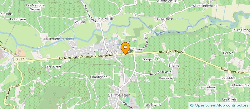 localisation de l'entreprise MONSIEUR GERARD DEVOLDERE  BELLEVILLE-EN-BEAUJOLAIS