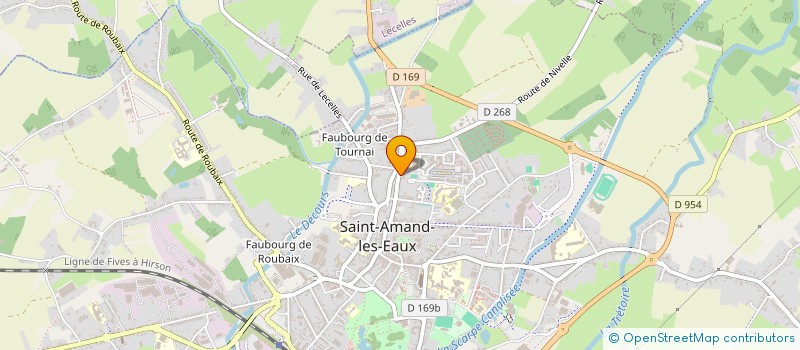 localisation de l'entreprise MONSIEUR GERARD DHESSE  SAINT-AMAND-LES-EAUX