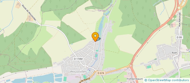 localisation de l'entreprise MONSIEUR GERARD DIEFFENTHALER  WOUSTVILLER