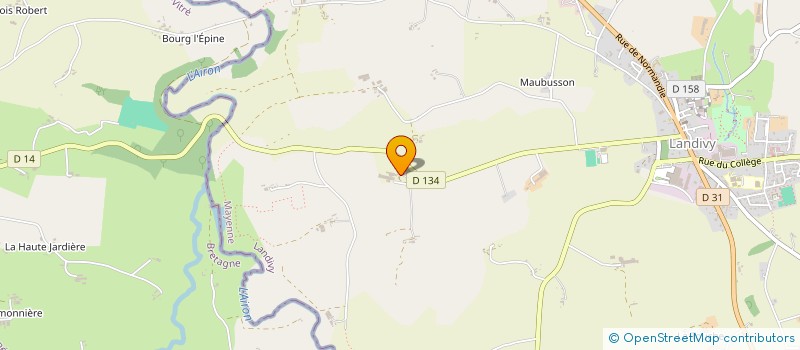 localisation de l'entreprise MONSIEUR GERARD DINE  LANDIVY