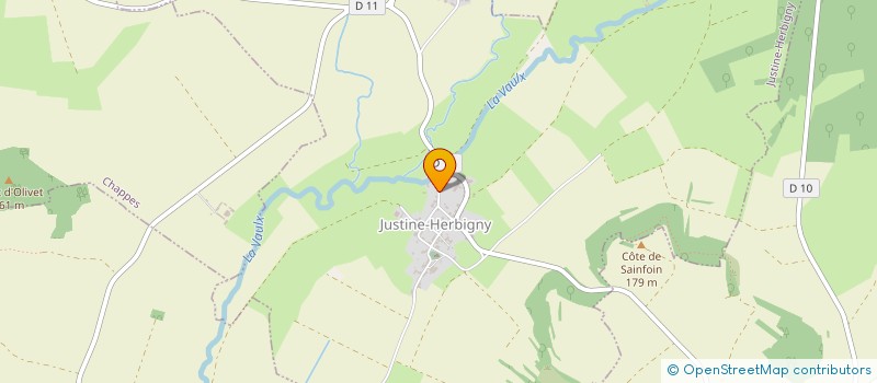 localisation de l'entreprise MONSIEUR GERARD DIZY à JUSTINE-HERBIGNY