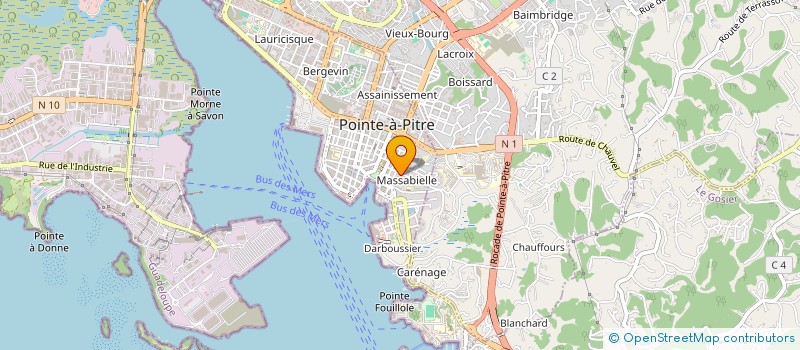 localisation de l'entreprise MONSIEUR GERARD DODE à POINTE A PITRE