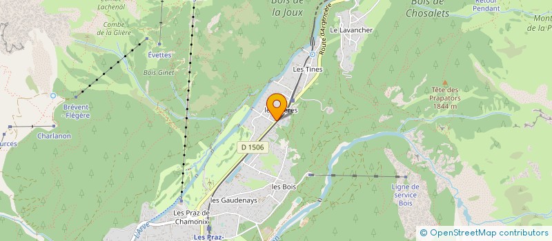 localisation de l'entreprise MONSIEUR GERARD DOENON-SCHMITT  CHAMONIX-MONT-BLANC