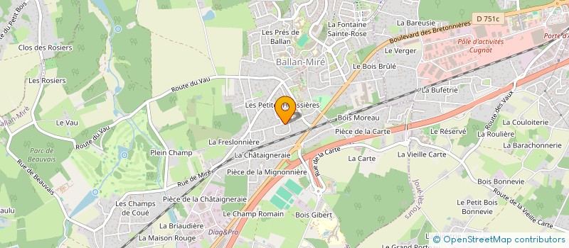 localisation de l'entreprise MONSIEUR GERARD DOLL  BALLAN-MIRE