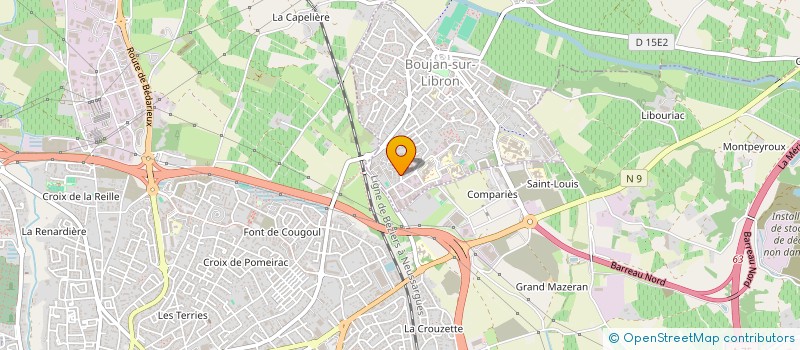 localisation de l'entreprise MONSIEUR GERARD DOMENACH  BOUJAN-SUR-LIBRON