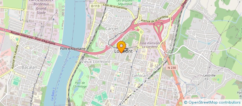 localisation de l'entreprise MONSIEUR GERARD DOMY  LORMONT