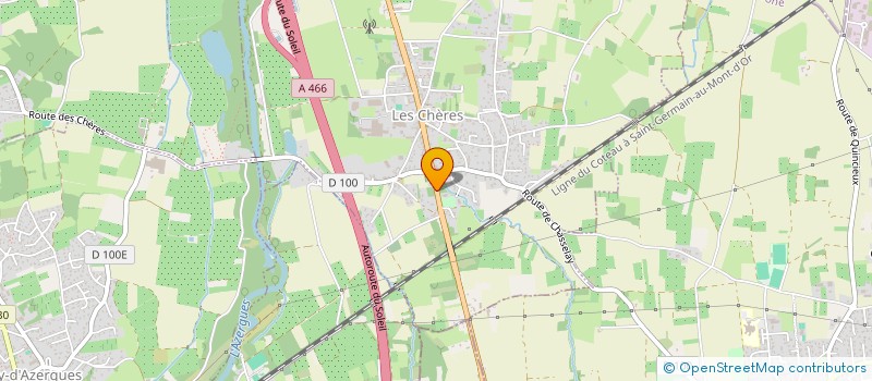 localisation de l'entreprise MONSIEUR GERARD DONJON  LES CHERES